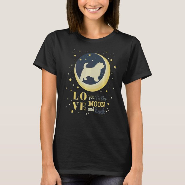 Love Norfolk Terrier Dog To The Moon T-Shirt (Front)