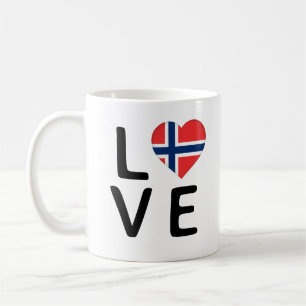 Love - Norway Flag Coffee Mug