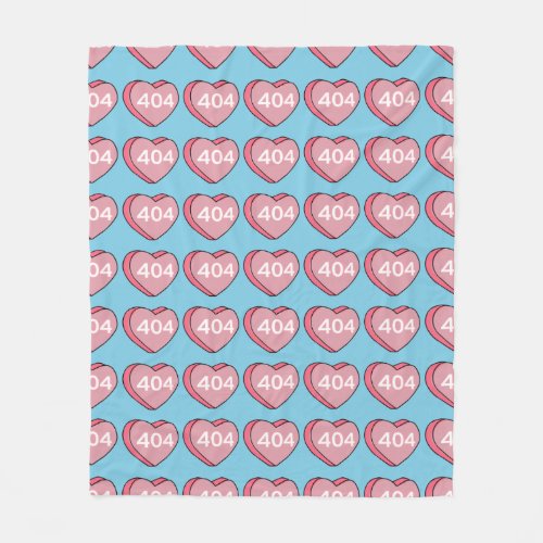 Love Not Found Candy Heart Throw Blanket