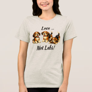 Love Not Labs Beagle Lovers Tri-Blend Shirt
