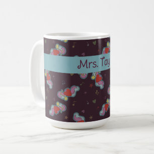Love Note: Doodles for Music Lovers Name Teal Coffee Mug