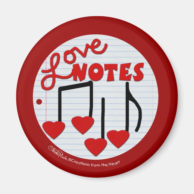 Love Note musical Magnet (Front)