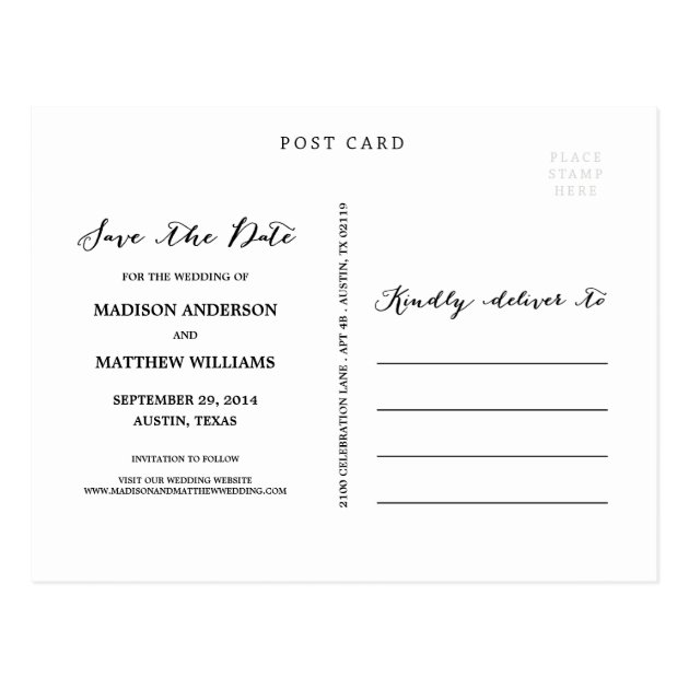 Love Note | Save The Date Postcard