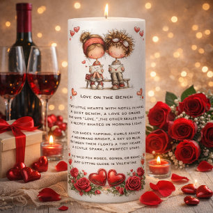 Love Notes and Little Hearts – A Benchside Moment Pillar Candle
