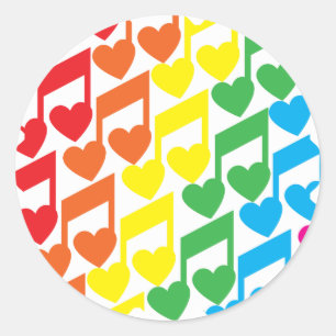 Love Notes Classic Round Sticker