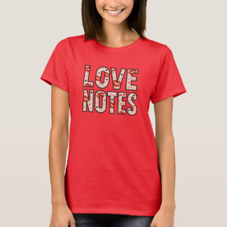 Love Notes Distressed Font Graphic Tee
