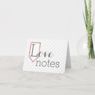 Love Notes Mixed Font Grey Circles Stationary