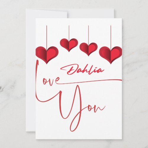 Love Notes Personalized Valentines Day Invitation