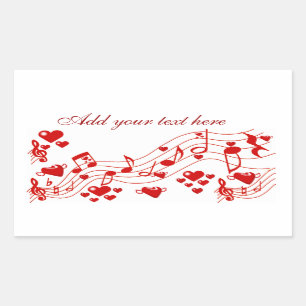 Love Notes_ Rectangular Sticker