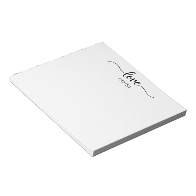 Love Notes Stationery Tear Away Notepad (Angled)