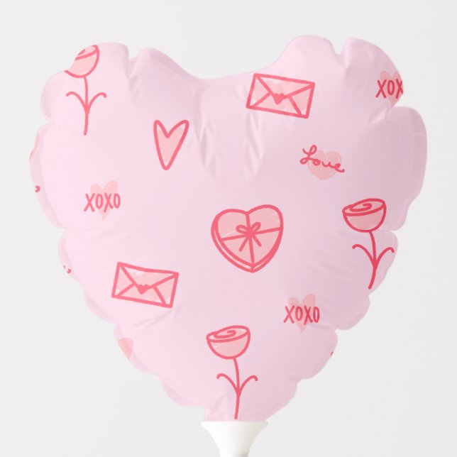 Love Notes & Sweet Treats Valentine's Balloon (Front)