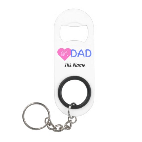 Love number one dad personalized bottle opener