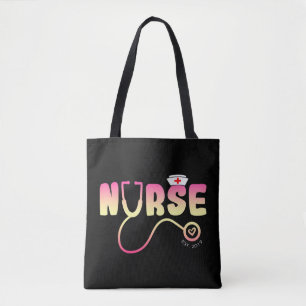 Love Nurse Funny According to Jean Watson "Caring  Tote Bag