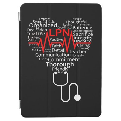 Love Nurse Heartbeat In Heart Nursing iPad Air Cover