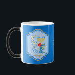 Love Nurse Jewish Life Happy Hanukkah  Color Morph Mug<br><div class="desc">Select this magic cup and the beautiful print will appear when your drink is poured in. Personalize this cup with the name of the recipient what a great gift. The design highlights themes of love and light while celebrating Hanukkah and honoring Jewish nurses. It features a menorah as the letter...</div>