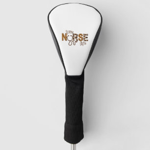 Love Nurse Life Cheetah   3 Golf Head Cover