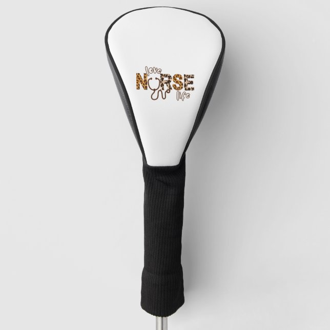 Love Nurse Life Cheetah   3 Golf Head Cover (Front)
