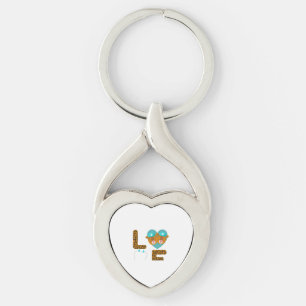 Love Nurse Life Cheetah 5 Keychain