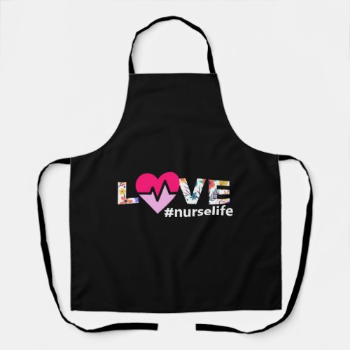 love nurselife best gift nurse   apron