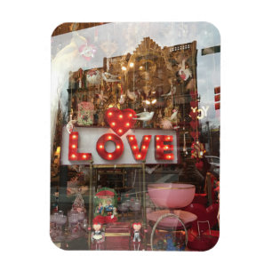LOVE NYC Valentine's Day Store Window Heart Sign Magnet