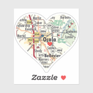 Love Ocala Florida Sticker