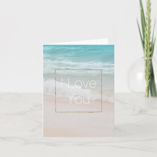 Love Ocean Beach  Thank You Card