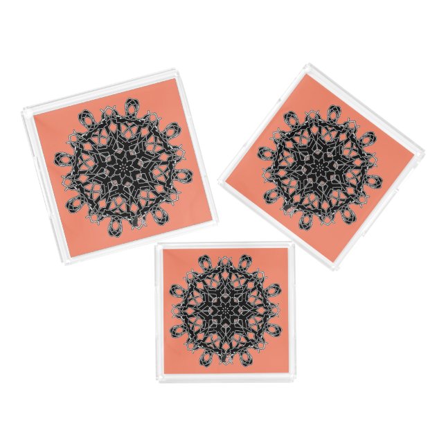 Love Octa Glyph Dusk Acrylic Tray (Set)