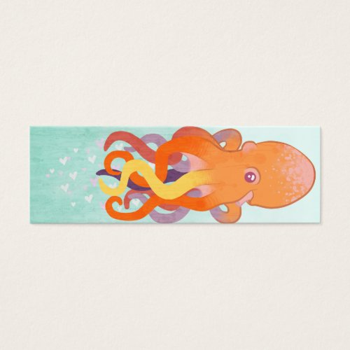 Love Octopus Bookmark Business Card
