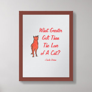 Love Of A Cat  Framed Art