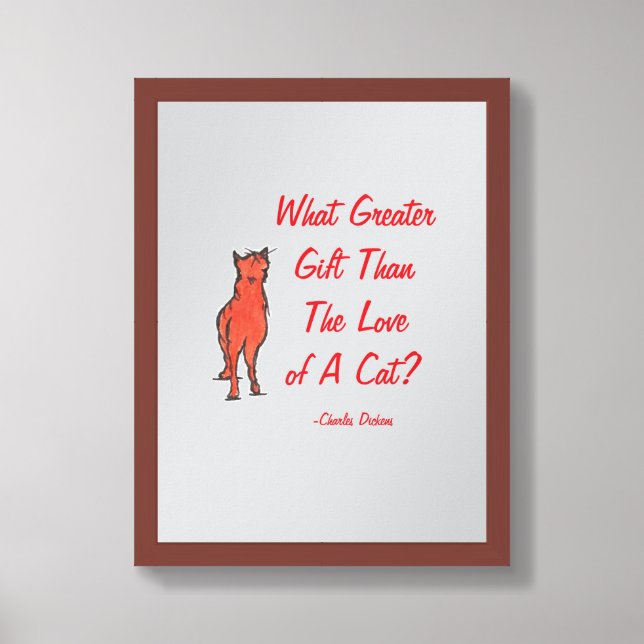 Love Of A Cat  Framed Art (Framed Front)