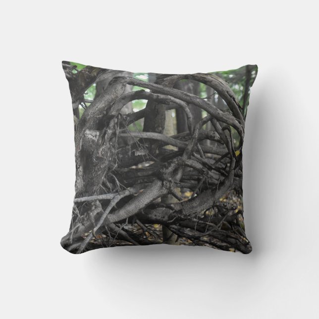 Love of a Fallen Tree Throw Pillow (Front)