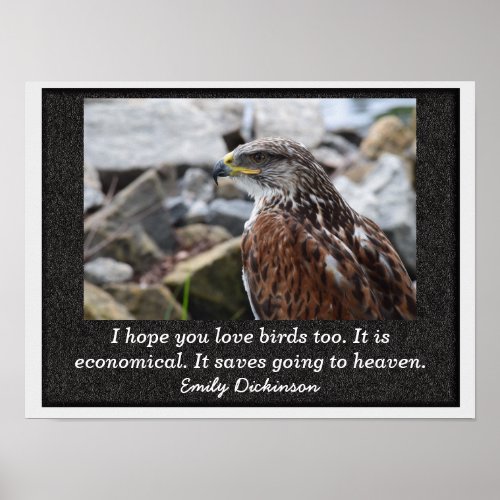 Love of Birds _ Emily Dickinson quote _ print