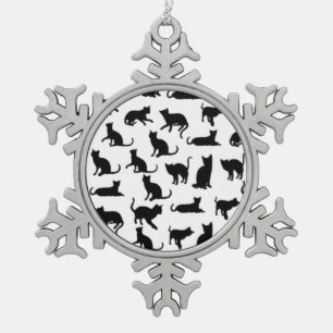 love of cats pewter ornament