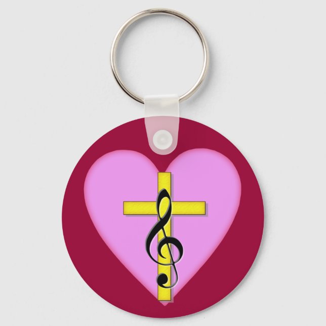 Love of Christian Music Keychain (Front)