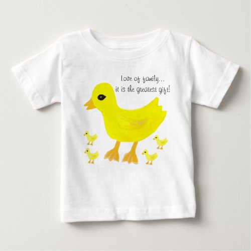 Love of Family Yellow Ducks Baby Rompers
