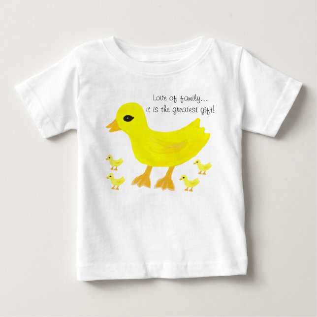 Love of Family Yellow Ducks Baby Rompers (Front)
