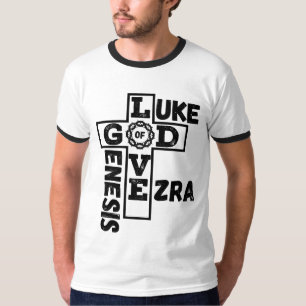 Love Of God Biblical Crossword Men's Ringer T-Shirt
