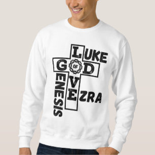 Love Of God Biblical Crossword Men's Sweatshirt