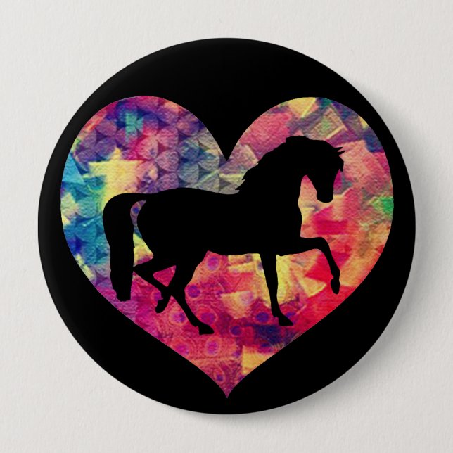 Love of Horses Button (Front)