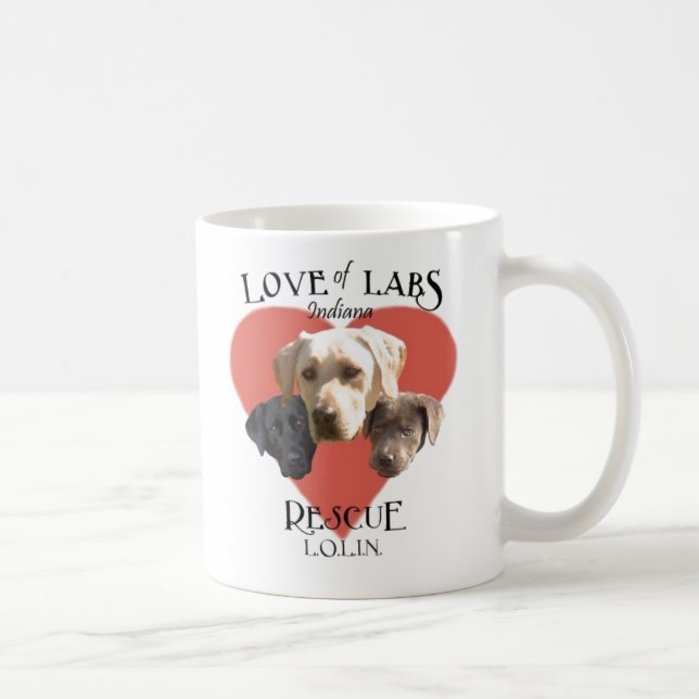 Love of Labs, Indiana Coffee Mug (Right)