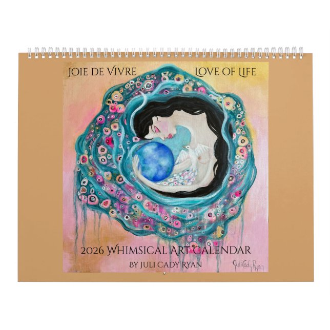 Love of Life 2026 Whimsical Art Calendar (Cover)