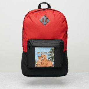 Love of mother red color port authority® backpack