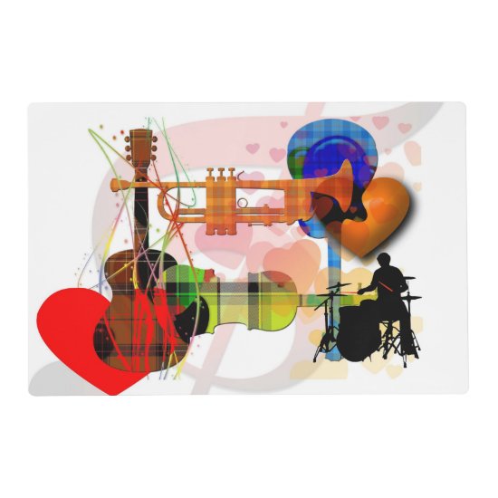 Love of Music - Musical Design Placemat