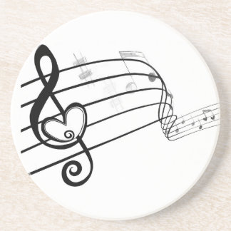 Love of Music Sandstone Coaster