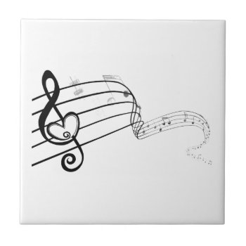 Love Of Music Tile by Letter_Art at Zazzle