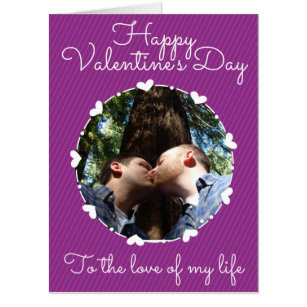 Love Of My Life Custom Photo Valentine Giant Card