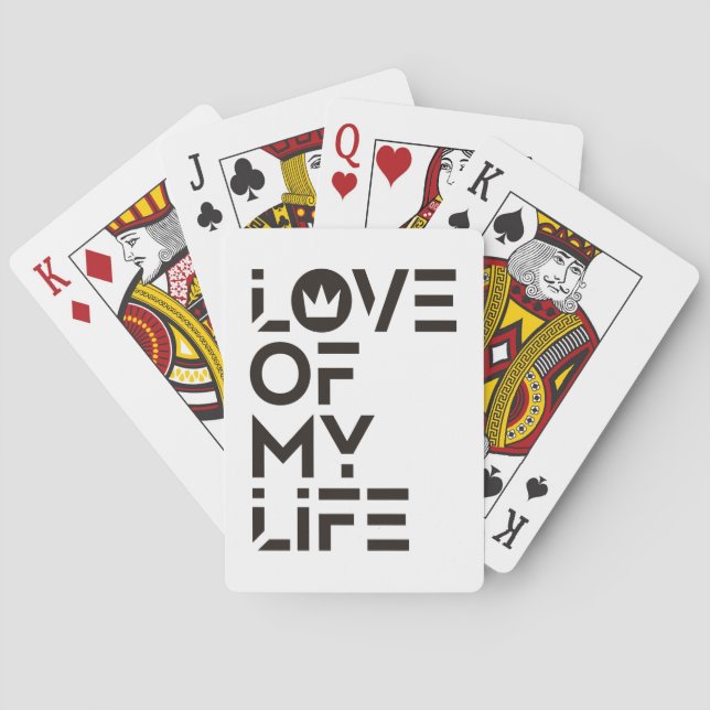 Love of My Life Poker Cards (Back)