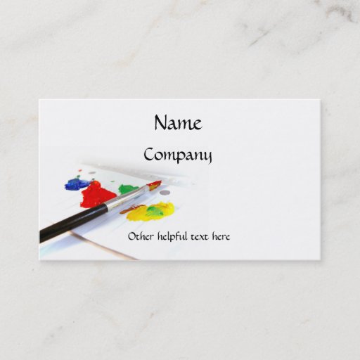 Customizable Love Of Painting Business Card