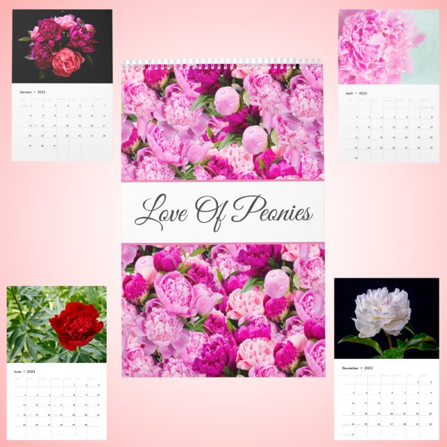 Love Of Peonies Wall Calendar (Creator Uploaded)