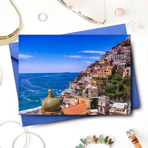 Love Of Positano Italy Blank Note Card